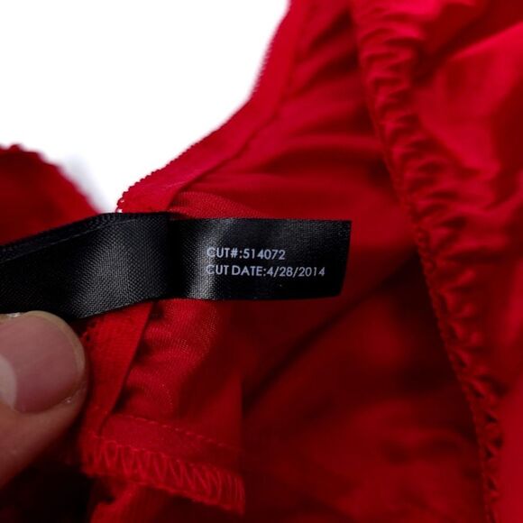 NEW Torrid Red Satin Lingerie Shorts Black Lace Plus Size 1X - Picture 6 of 6